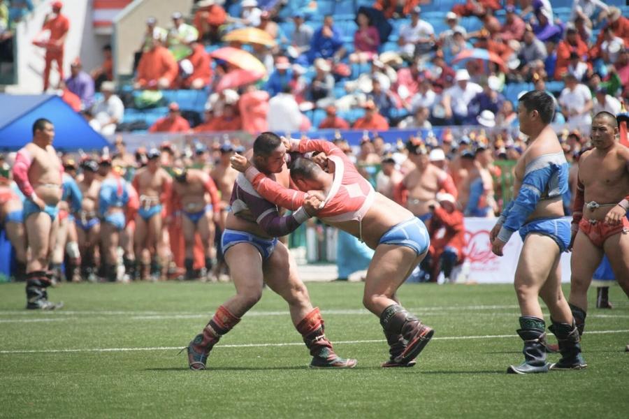 Đấu vật tại Lễ hội Naadam