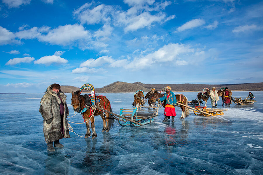 Lễ hội băng ở hồ Khuvsgul Mông Cổ