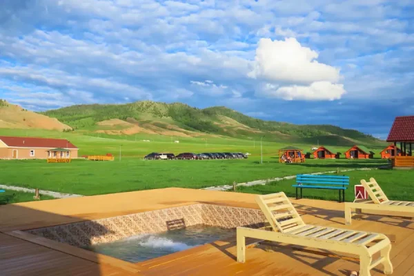 Tour Du Lịch Mông Cổ - Ikh Ulaan Shivert Hot Spring Camp